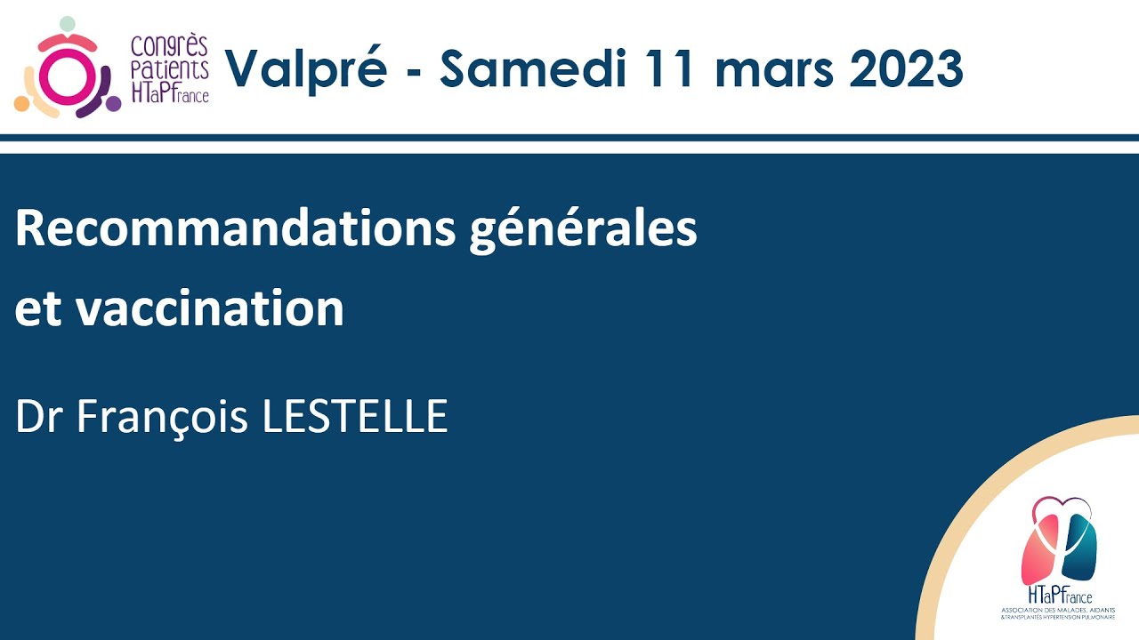 CP2023 - Recommandations générales dans l'hypertension pulmonaire