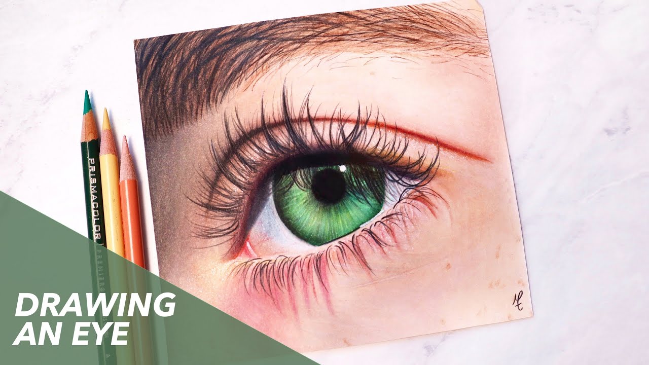 How To Draw An Eye With Colored Pencil
