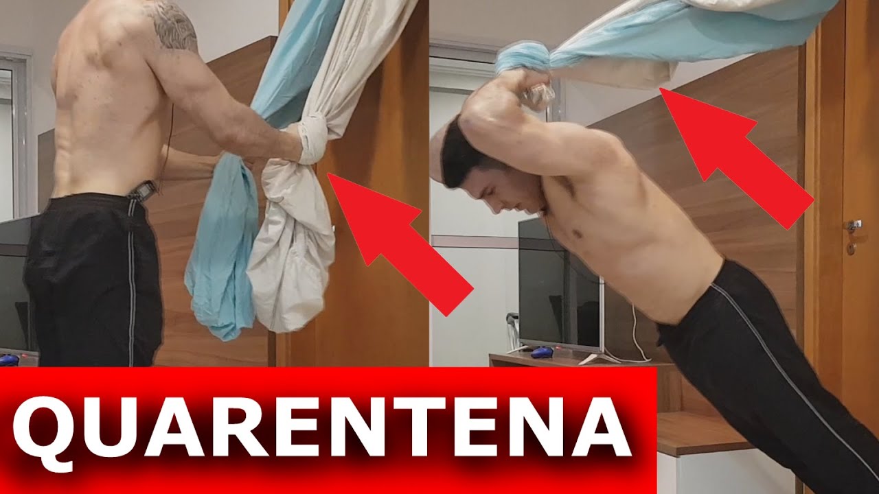 TREINO EM CASA MAIS CRIATIVO QUE VOCÊ JÁ VIU - COSTAS & TRÍCEPS
