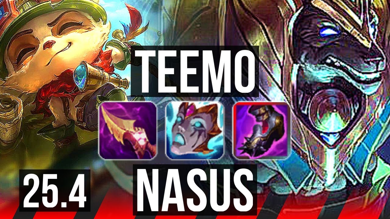 TEEMO vs NASUS (TOP) | EUNE Master | 25.4