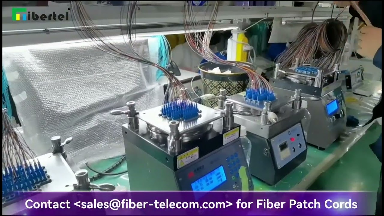 Fibertel Fiber Patch Cord Production Video