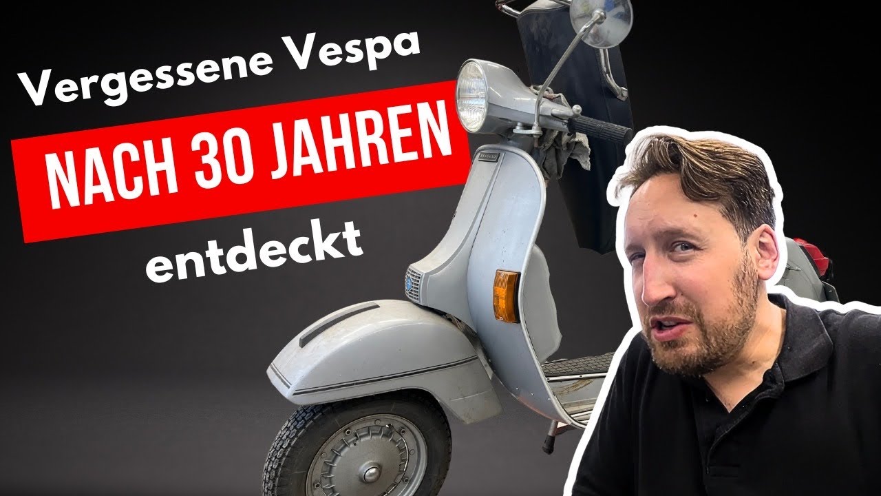 Wir zerlegen den 30 Jahre alten Motor der Vespa PX200 und untersuchen das vergessene Fahrzeug