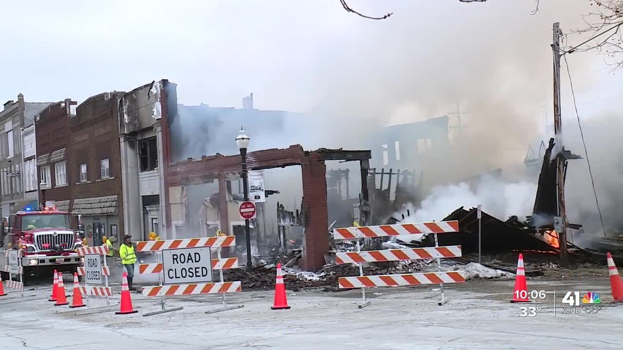 Fire destroys Cameron, Mo., buildings featured as backdrop in Hollywood movie