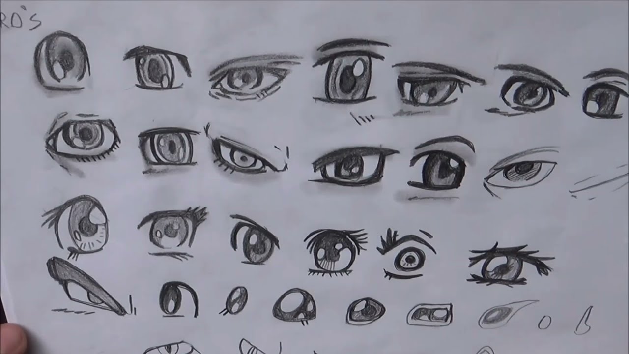 Como Desenhar Olhos de Anime passo a passo