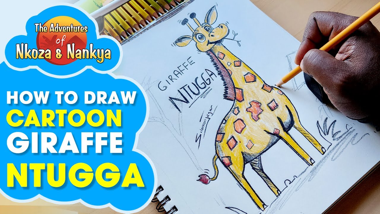 Learn How to Draw a Giraffe Step by Step! 🦒 Giraffe in Luganda is called Ntugga