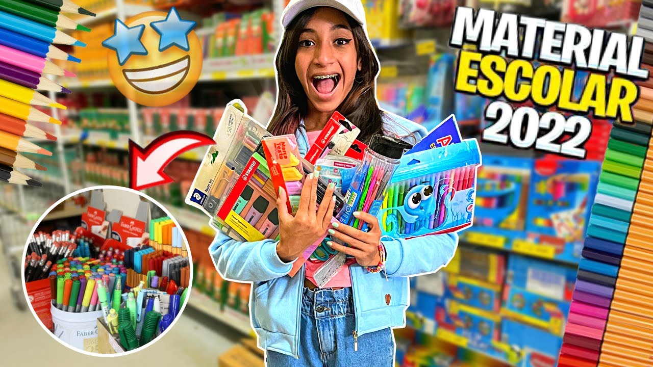 📚 COMPRANDO MEU MATERIAL ESCOLAR 2022 | O MUNDO DE LARISSA