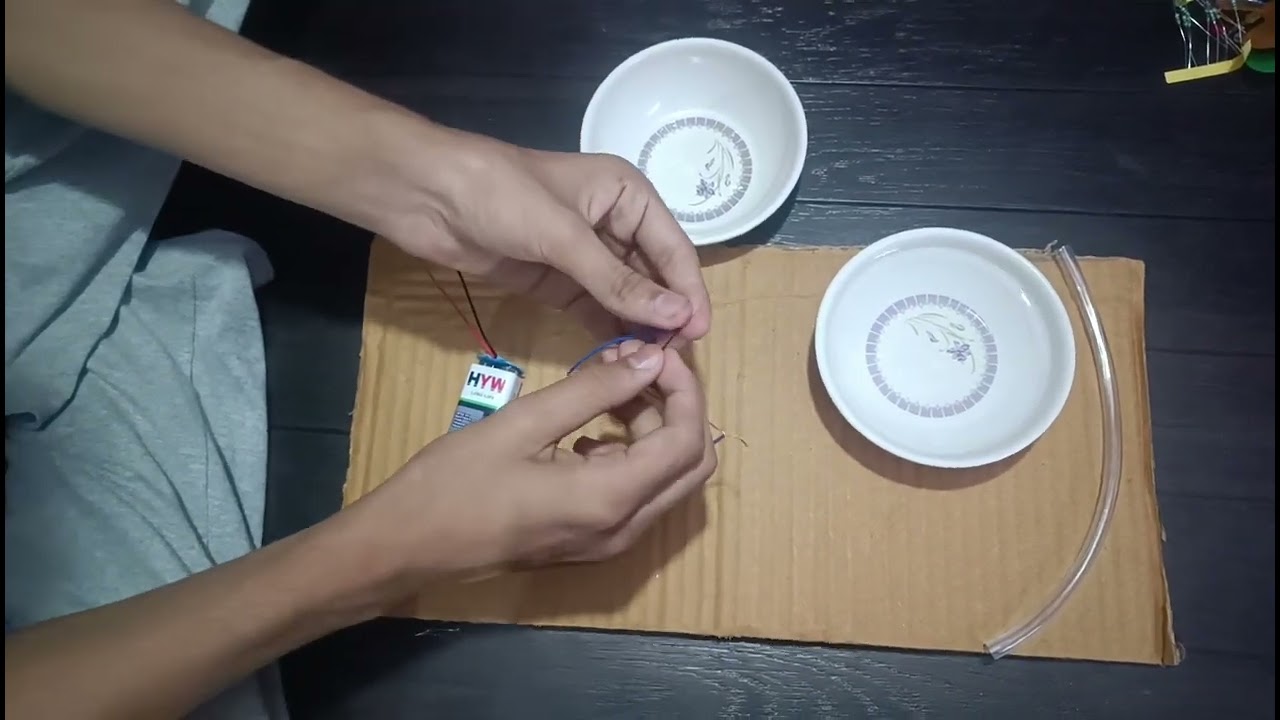 Mini Water Pump with 9v Battery | Science Project with Pipe & Bowl 💧🔋