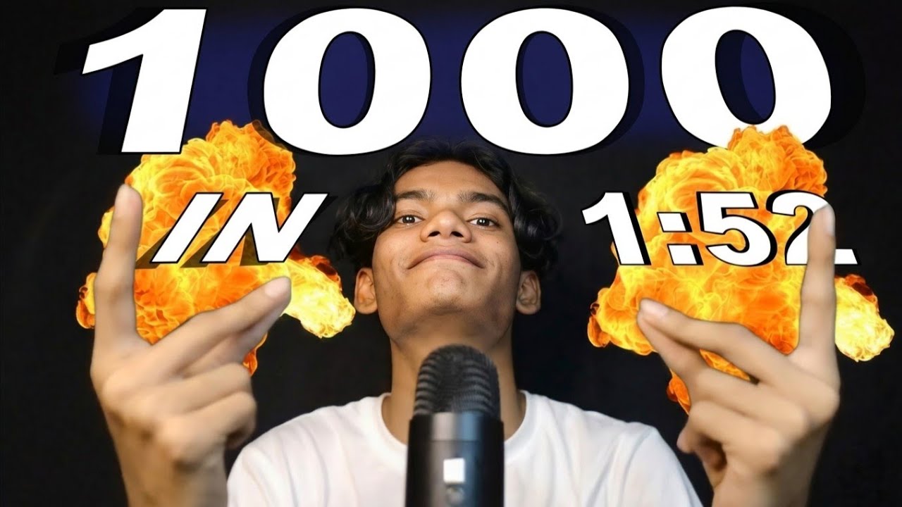 ASMR 1000 TRIGGERS IN 1:52