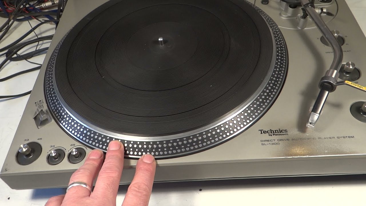 BANDEJA GIRADISCOS TORNAMESA TURNTABLE TECHNICS SL-1300 JAPAN 1977 RESTAURACION P1
