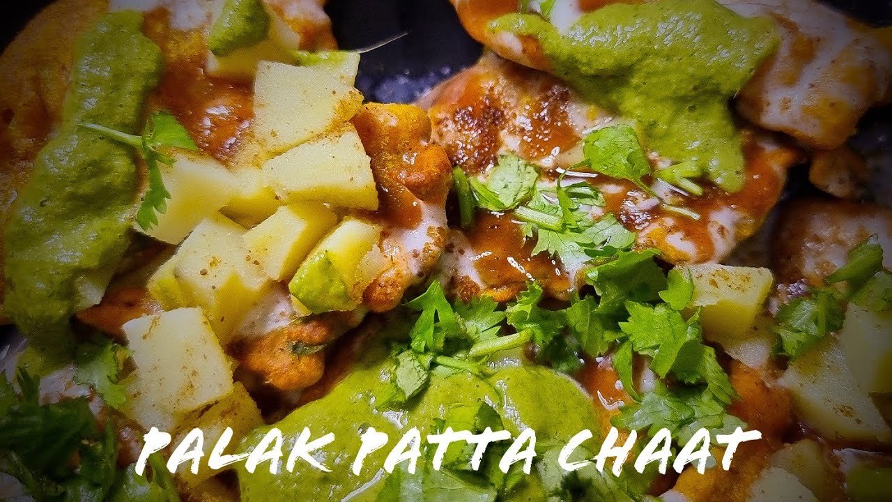 Crispy Palak Patta chaat | पालक पत्ता चाट | Popular Street Chaat | Spinach Chaat