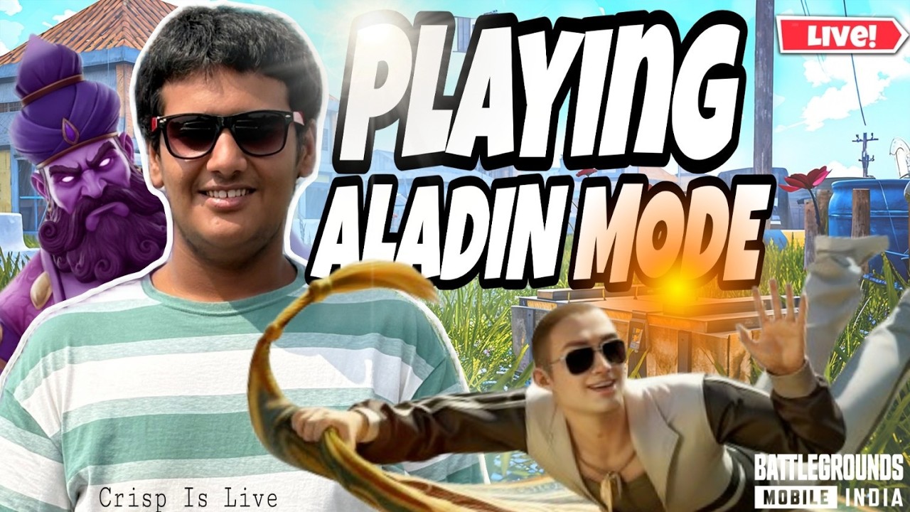 PLAYING ALADIN MODE | NEW M4 SKIN 😁| BGMI LIVE