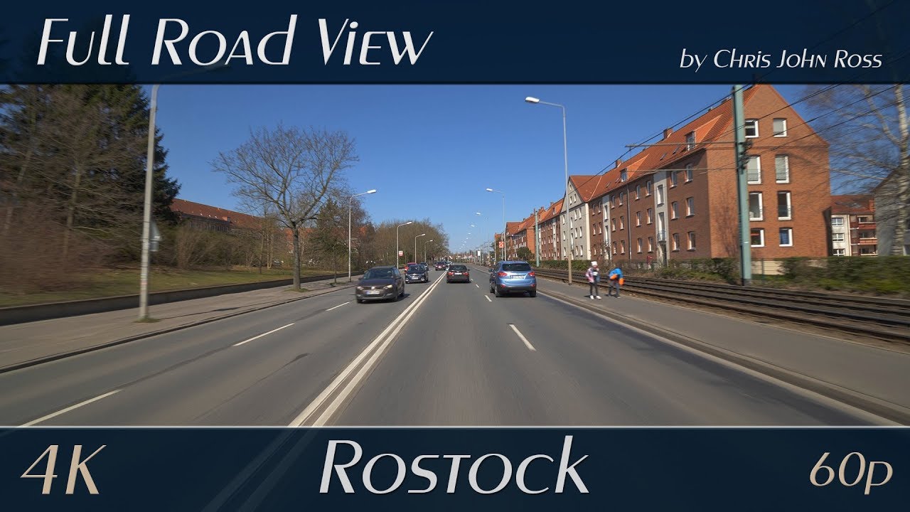 Rostock, Germany: Kröpeliner-Tor-Vorstadt, Reutershagen, Evershagen - Hamburger Straße, B103 - 4K