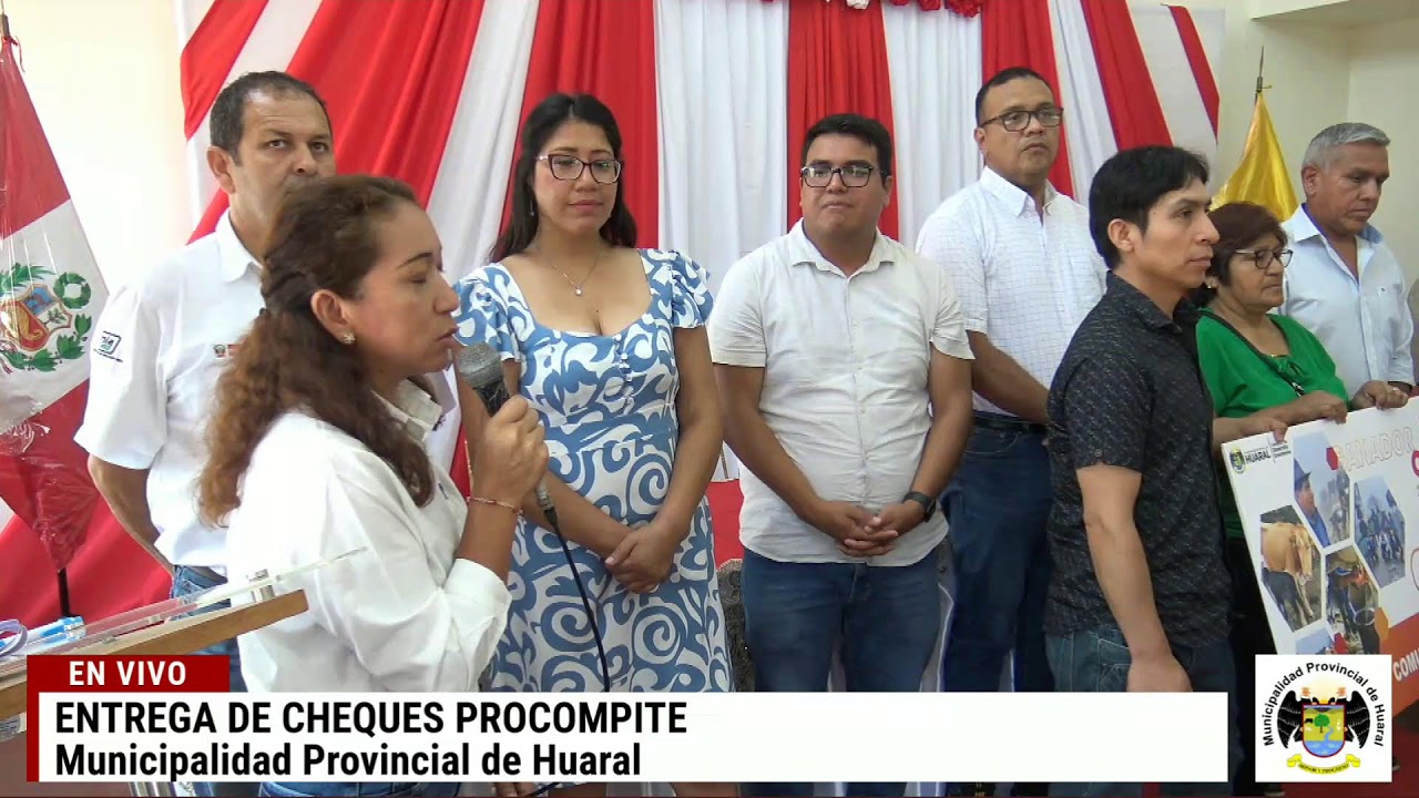 EN VIVO: ENTREGA DE CHEQUES PROCOMPITE