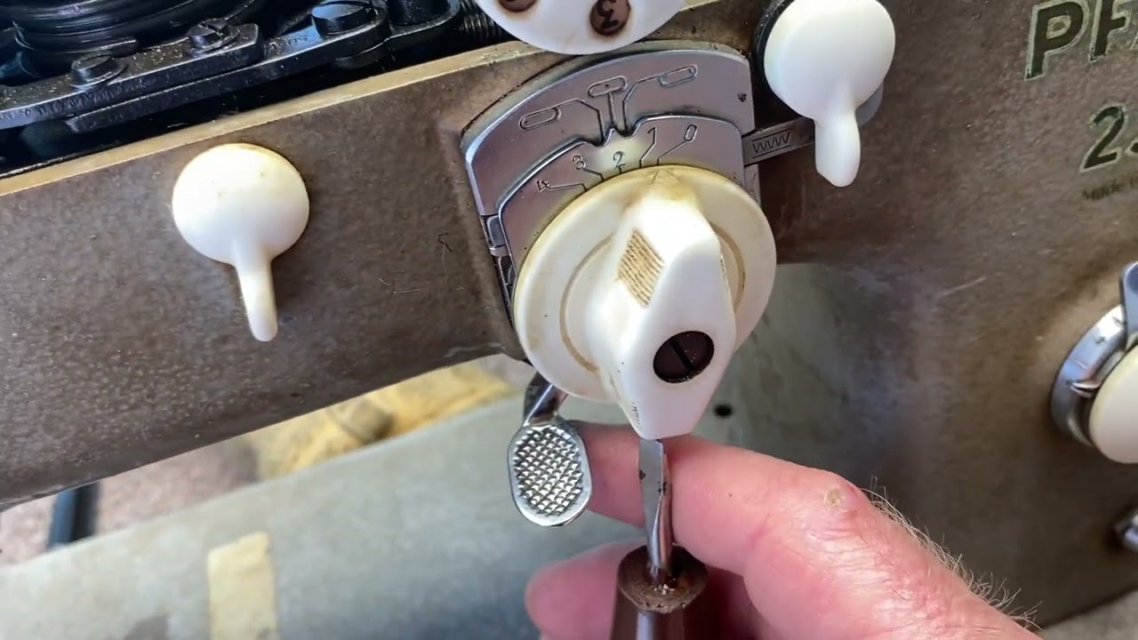 Pfaff 230 center needle position adjustment and zig zag zeroing