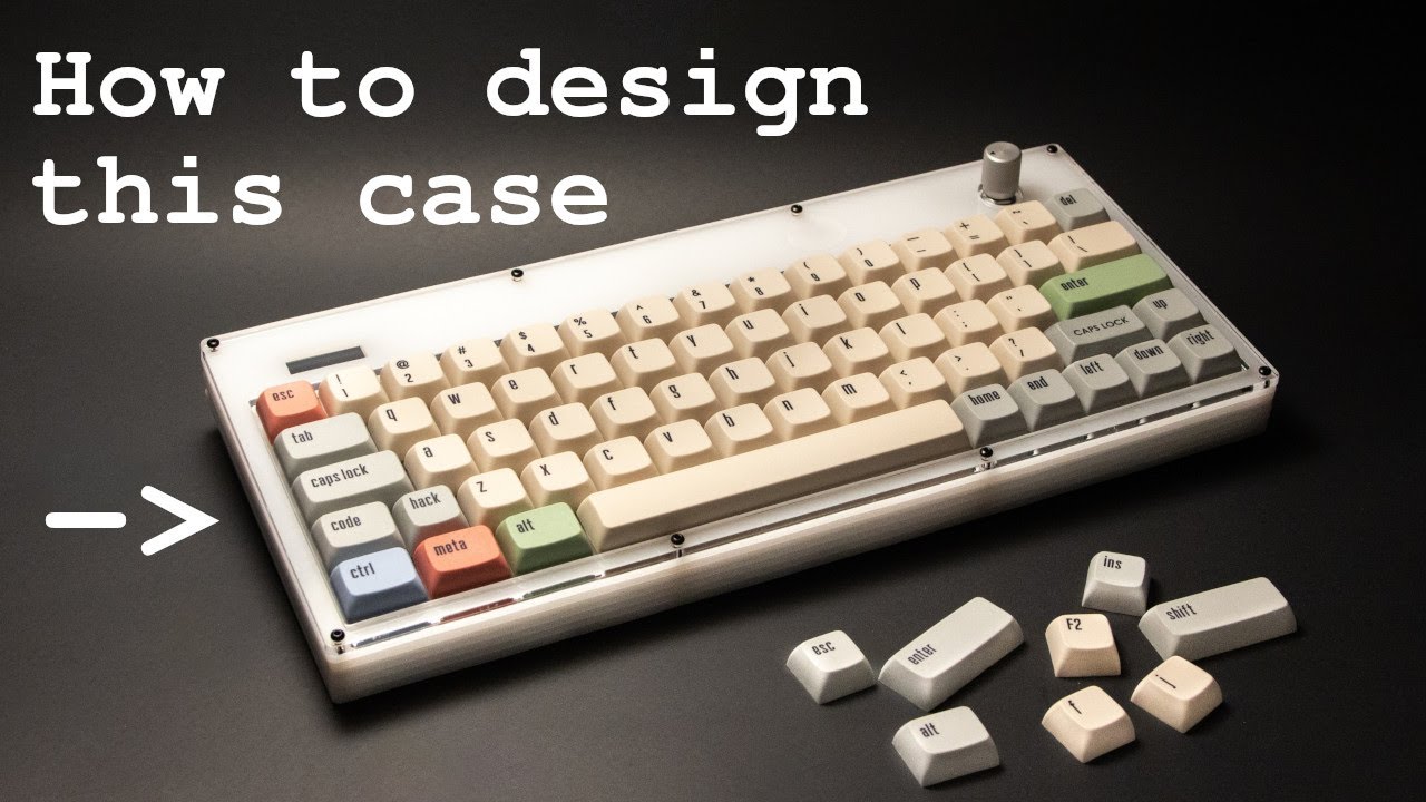 How we designed an acrylic mechanical keyboard case!