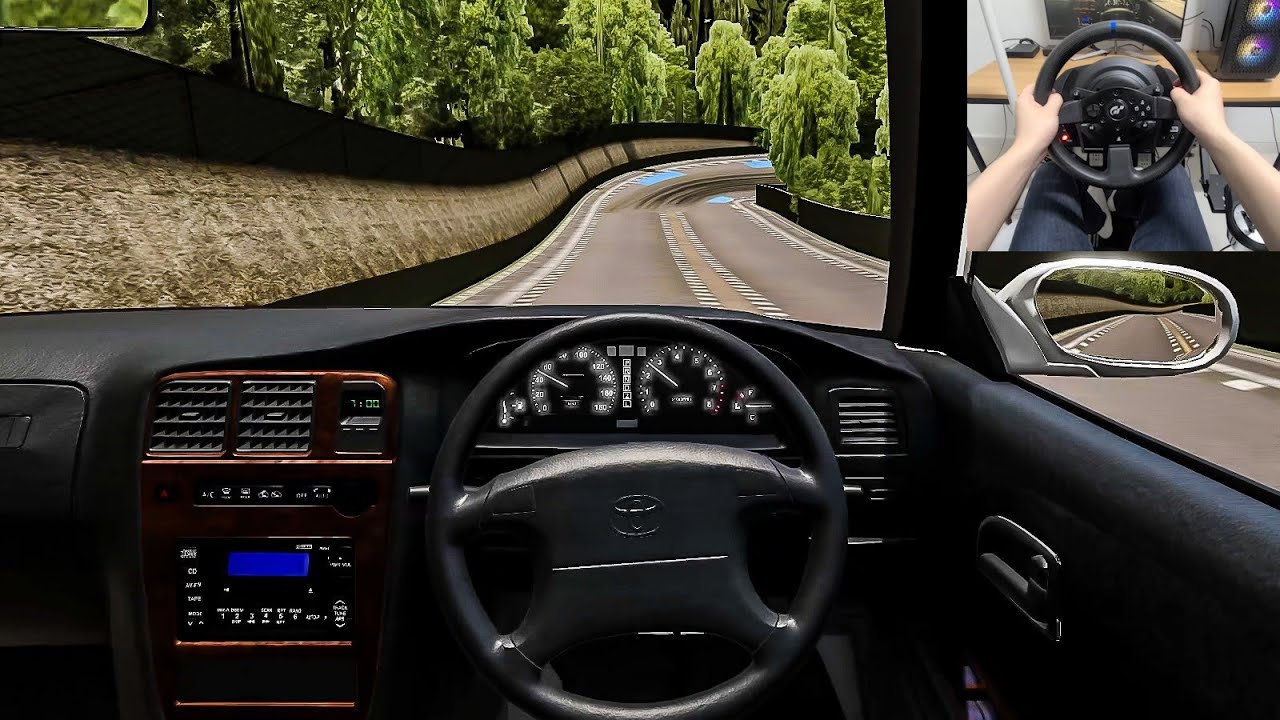 BeamNG Drive - Toyota Mark II 90 [Steering Wheel gameplay]