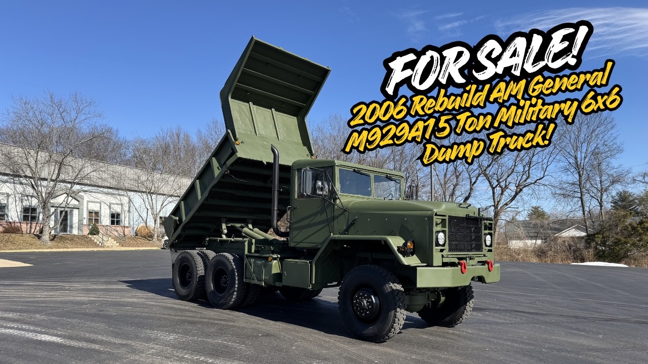 New Inventory For Sale: 1985 AM General Rebuilt in 2006 M929A1 5 Ton Military 6x6 Dump Truck