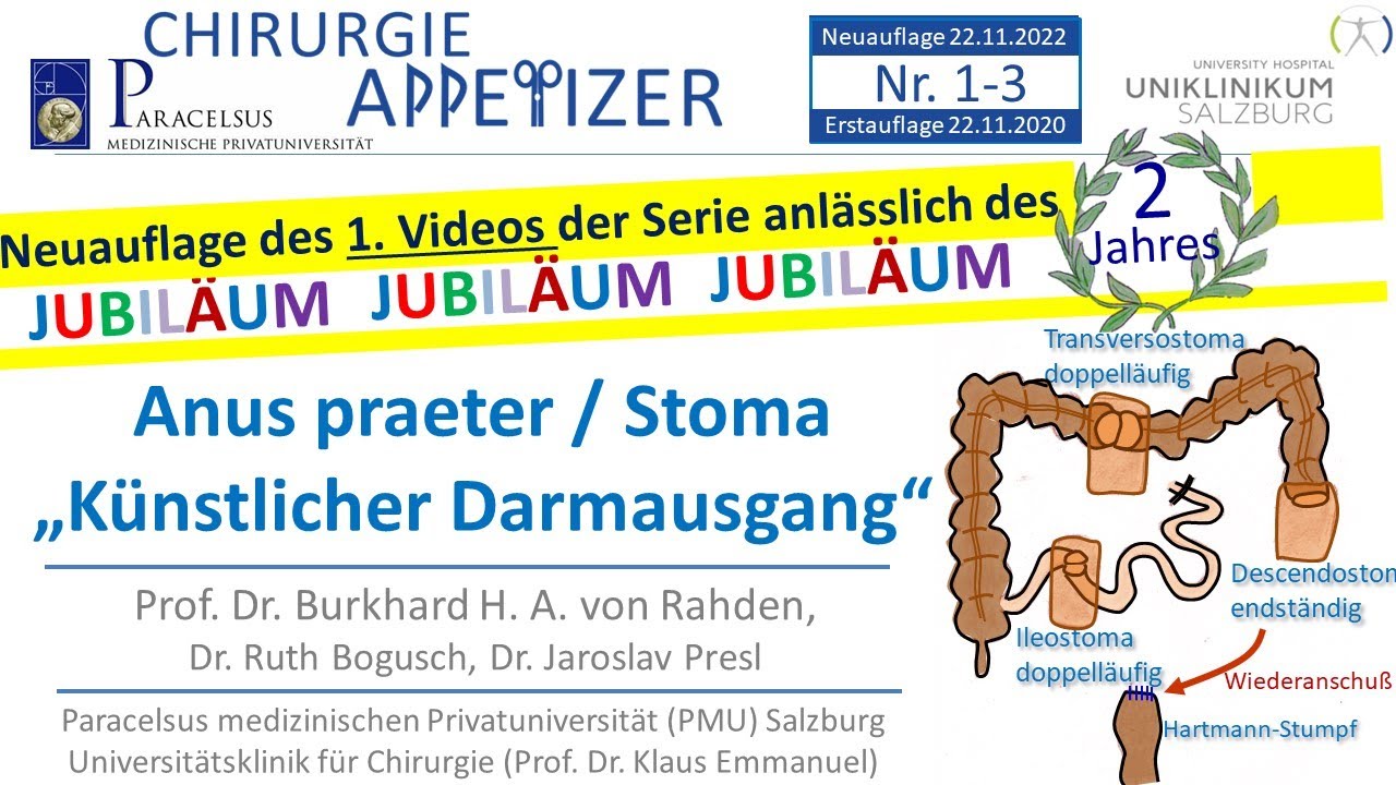 Anus praeter Stoma Künstlicher Darmausgang APPetizer Nr. 1-3 (NEUAUFLAGE)