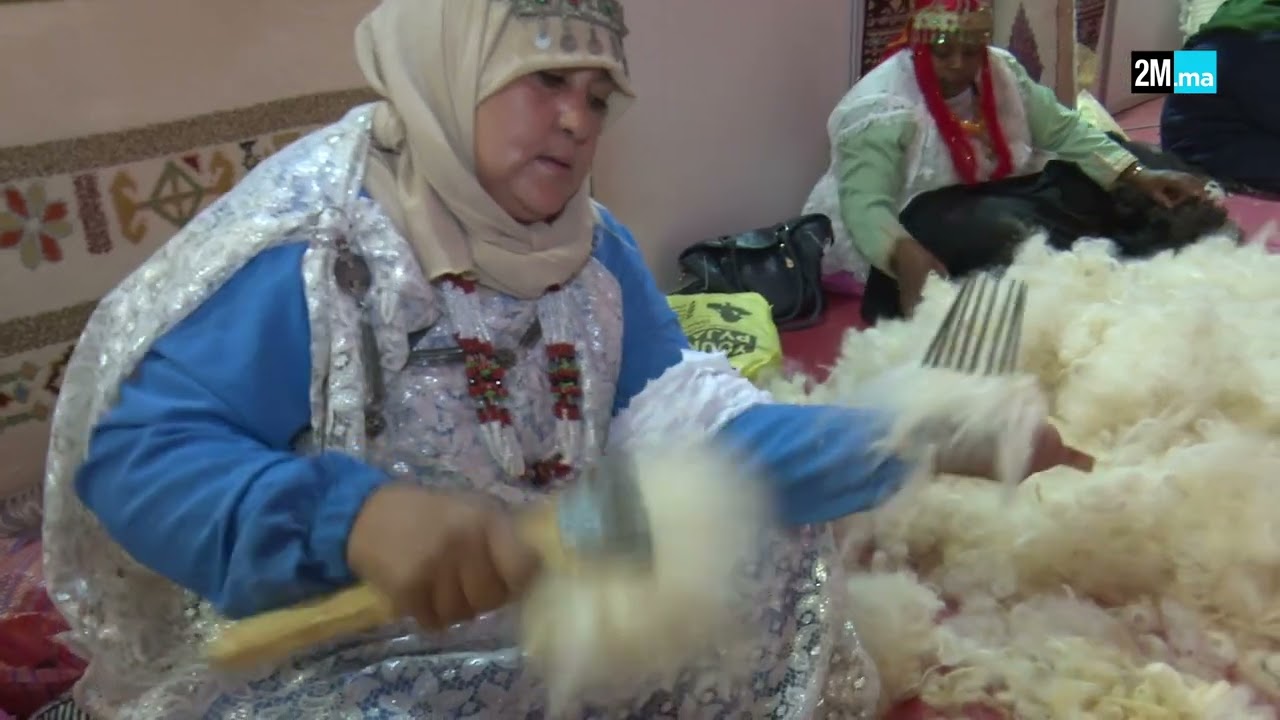 مراحل صنع الزربية الواوزكيتية من الألف إلى الياء