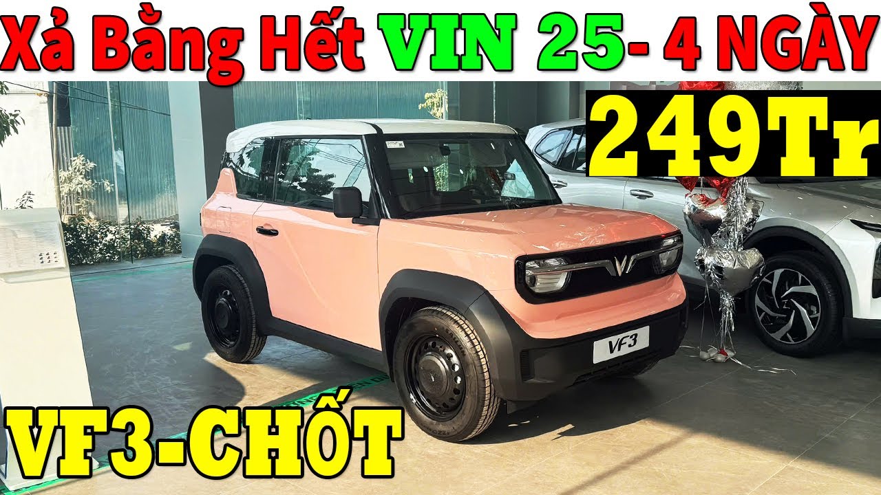 ✅Giá Khuyến Mại Vinfast VF3 Cuối Tháng 1 Xả Nốt VIN 25 Dưới 250Tr| Giá Lăn Bánh Vinfast VF3|Topcarvn
