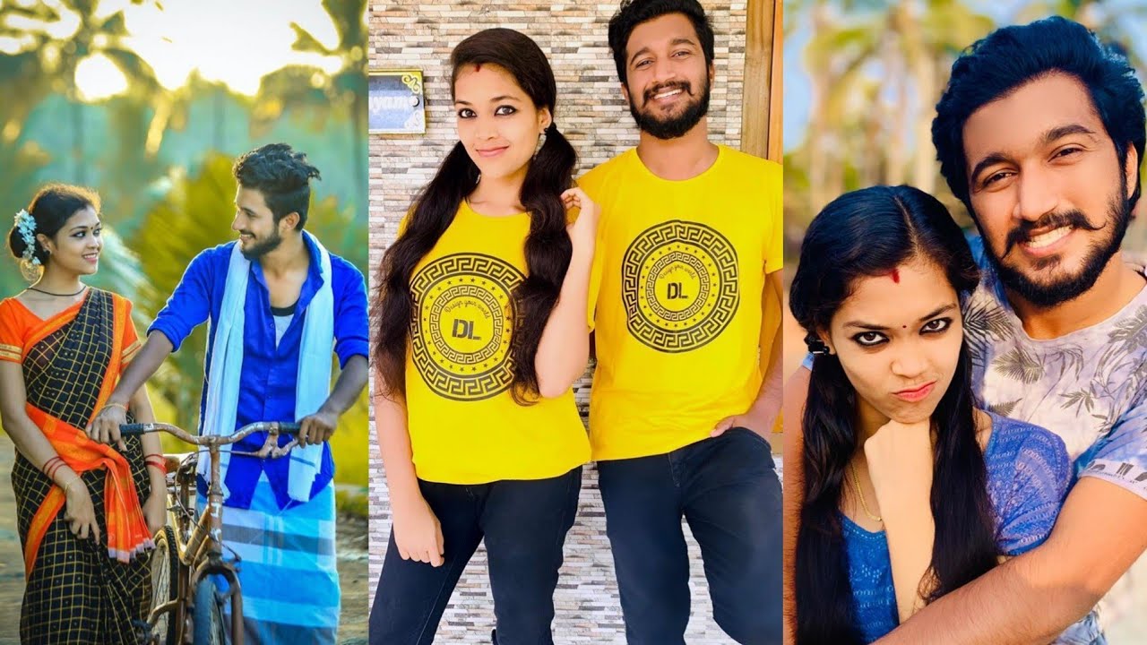 Rajesh ❤️ Deepthi mallu couples super videos 💞😁 dance videos 💞 tiktok couples ❤️ Rajesh eshwar 💞