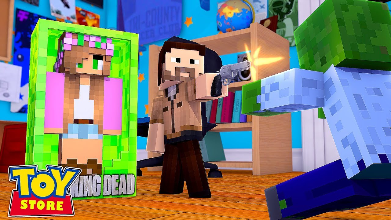 THE WALKING DEAD TAKEOVER | Minecraft Toystore | Little Kelly