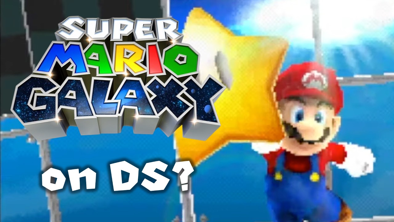 Super Mario Galaxy is on the DS now…