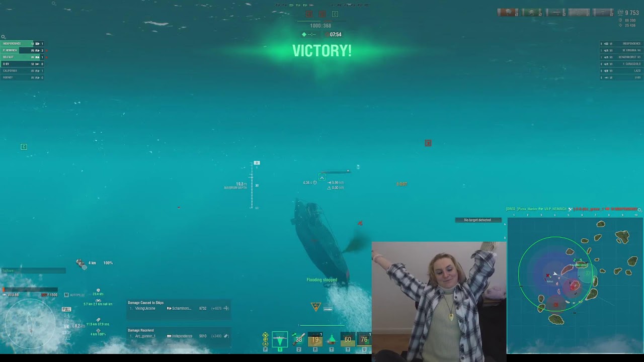 Retired RTS CV plays Warships