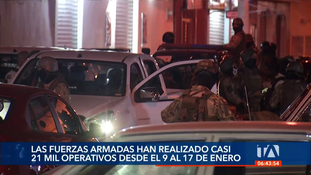 Las FF.AA. han realizado 21 mil operativos desde el 9 al 17 de enero
