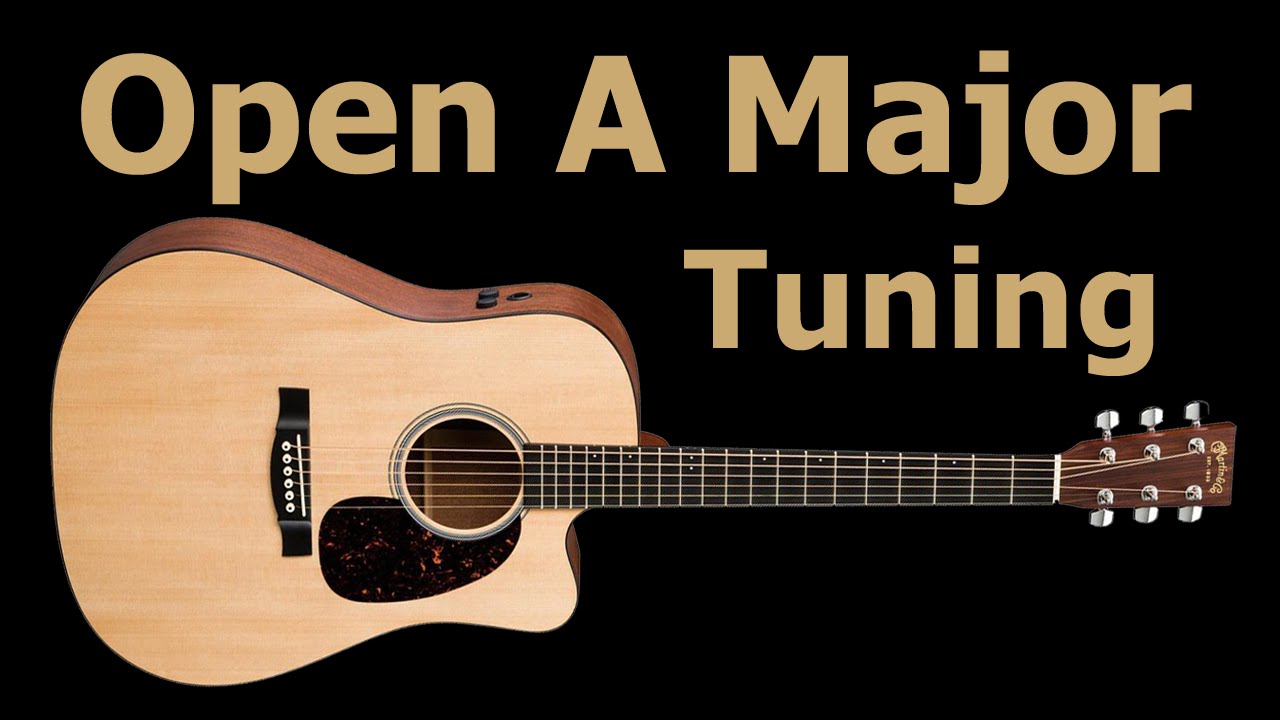 Open A Guitar Tuning