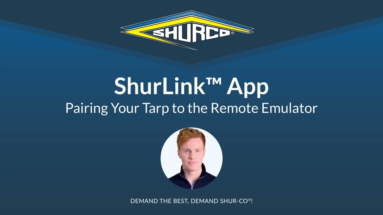 How to Pair Your Tarp to the Remote Emulator Using the ShurLink App