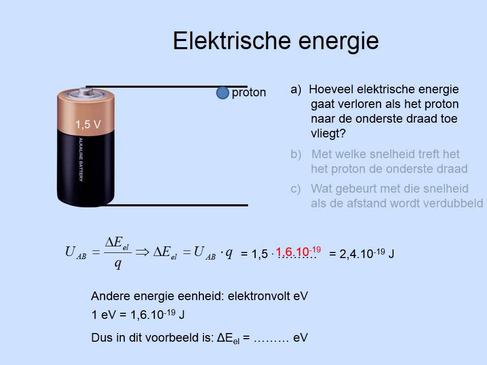 Elektrische energie (vwo)