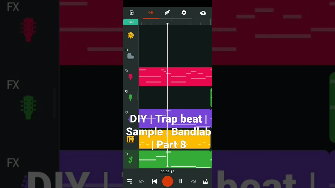 Making a beat on my Android phone | Part 8 | Bandlab | Series | Sample Beat