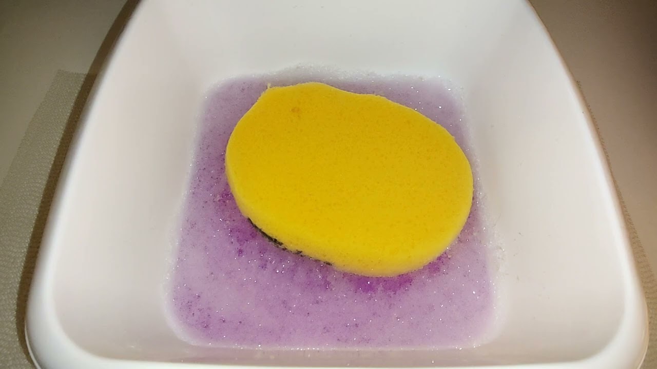 ASMR Sponge Squeeze - Armaly Sponge Ajax Lavender and Mangolia