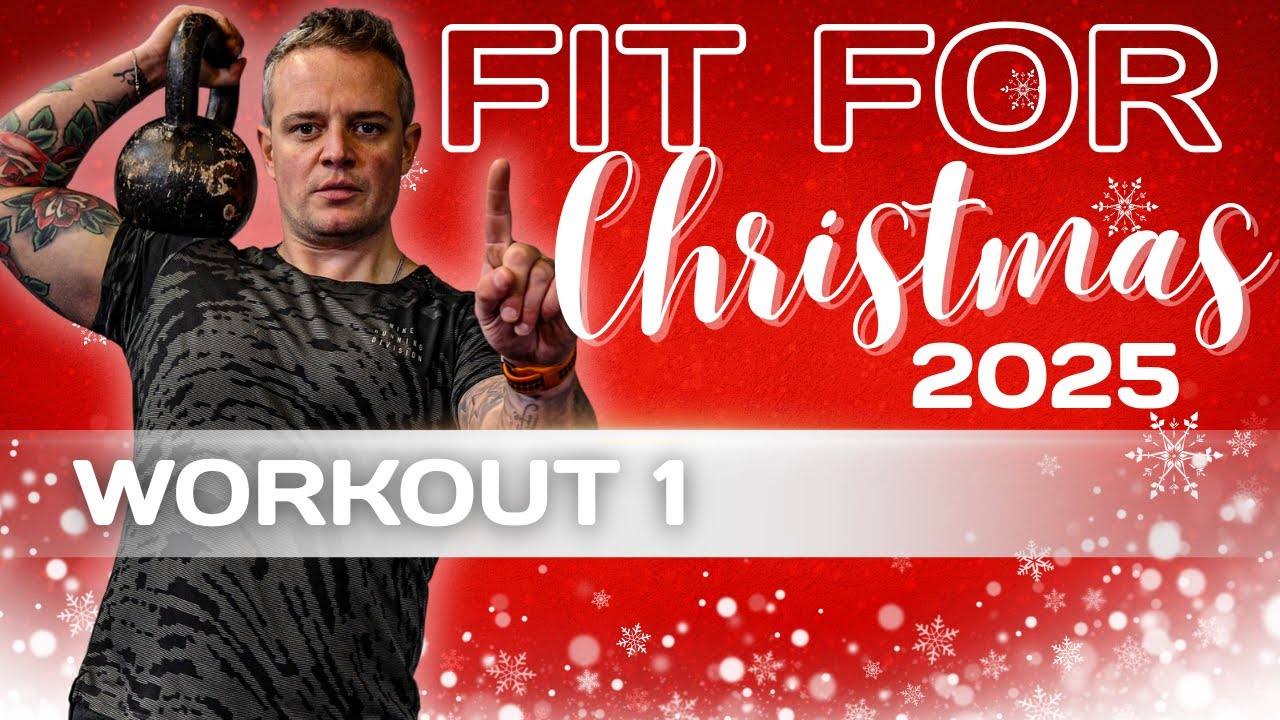1🎄45 Minute Full Body KETTLEBELL Workout (HIIT & Strength Training)