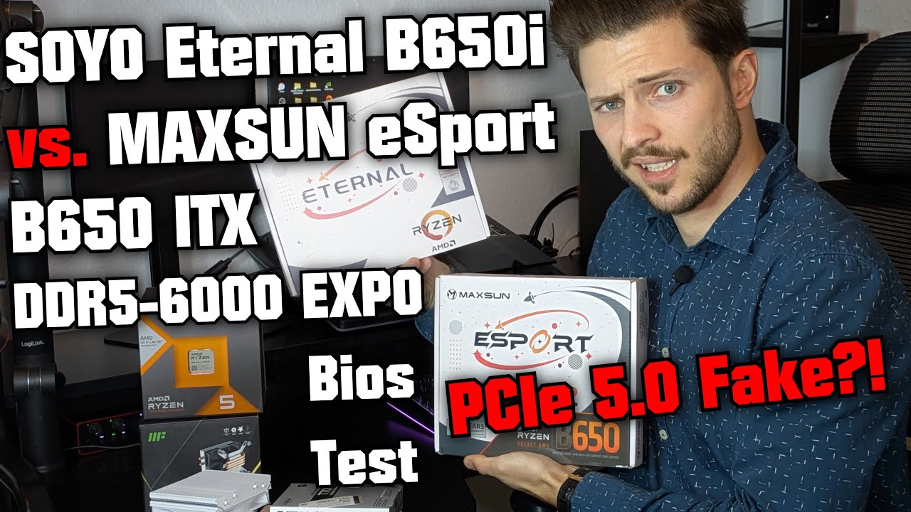 PCIe 5.0 Fake?! 🧐 SOYO Eternal B650i vs. MAXSUN eSport B650ITX ICE M.2 & DDR5-6000 EXPO im Bios Test
