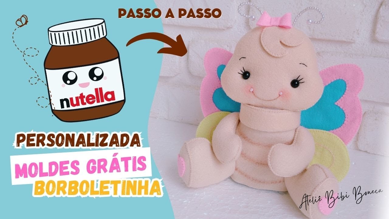 Персонализированные формы Nutella Enchanted Garden Butterfly БЕСПЛАТНЫЕ ФОРМЫ/шаг за шагом