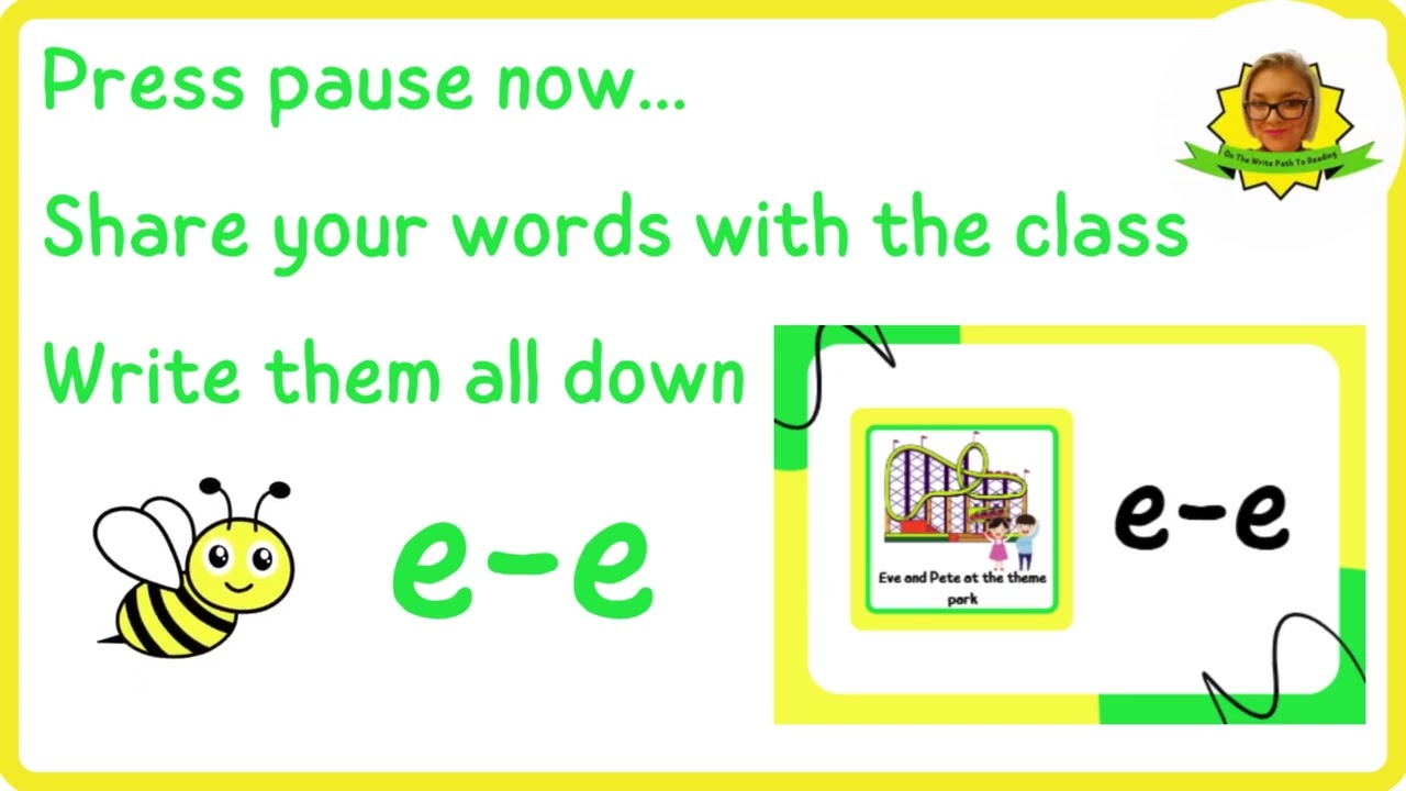 e-e split vowel Phonics. Let’s Explore Phonics - The Split Vowel Sound 'e-e' [silent -e/Magic -e]