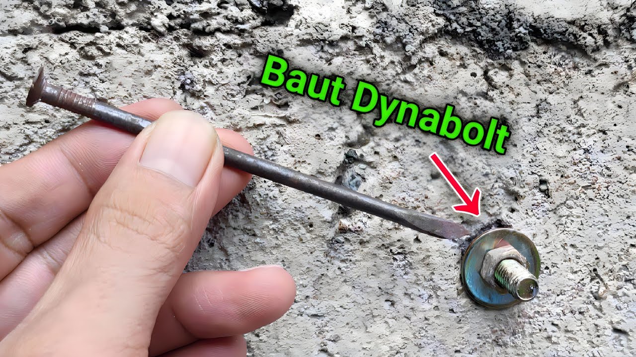 CARA MELEPAS BAUT DYNABOLT TANPA MERUSAK TEMBOK !!!