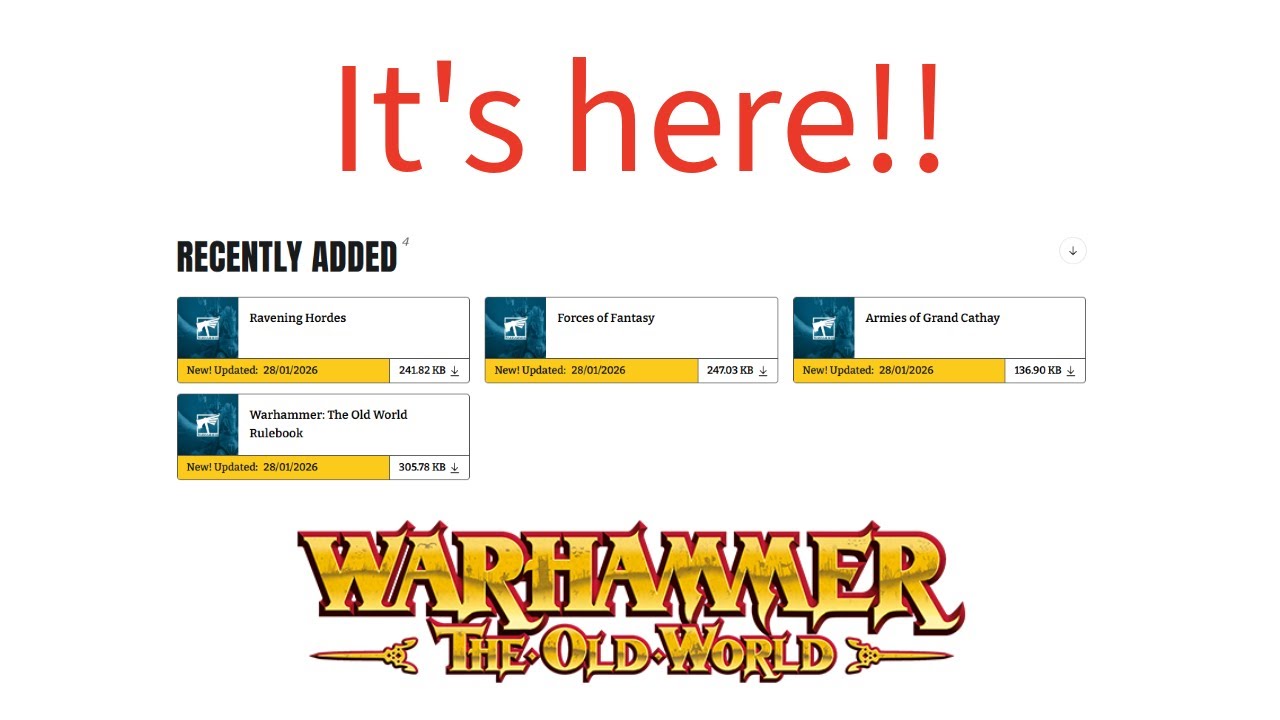 Новые исправления к игре Warhammer The Old World — первые впечатления и первоначальные мысли.