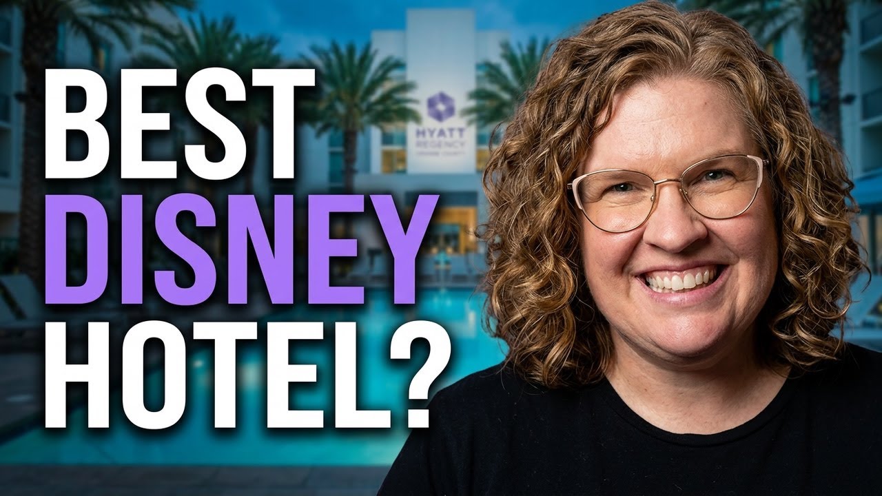 Hyatt Regency Orange County hotel resort property room tour near Disneyland California