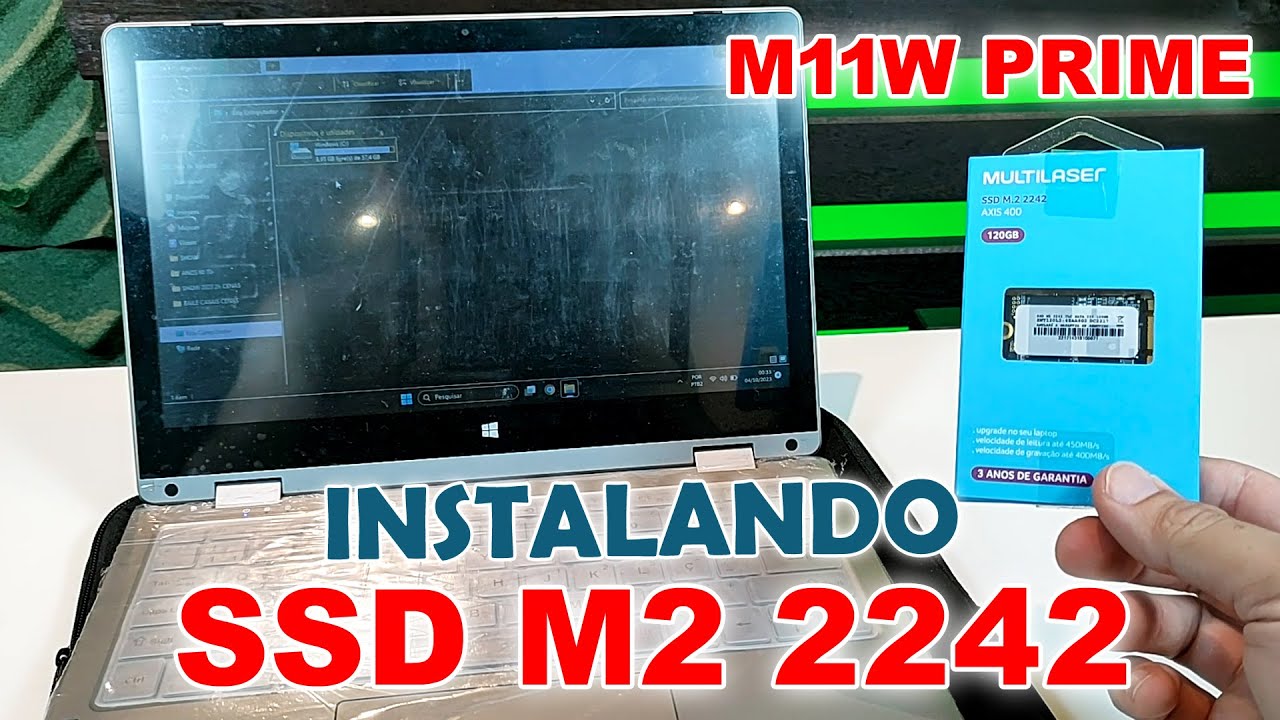 INSTALANDO SSD M2 2242 NO M11W PRIME MULTILASER!