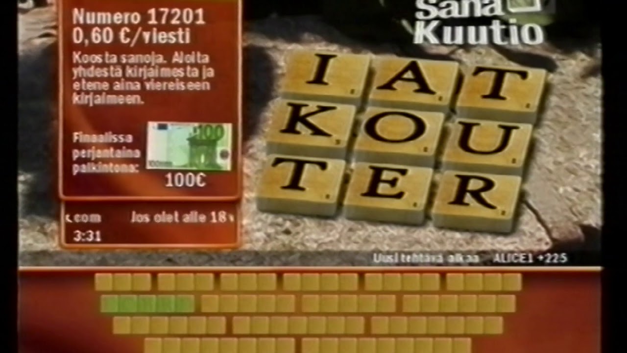 TV Pelit: Älypää, Sanakuutio, Sanaseppä + TV Shop [2008]