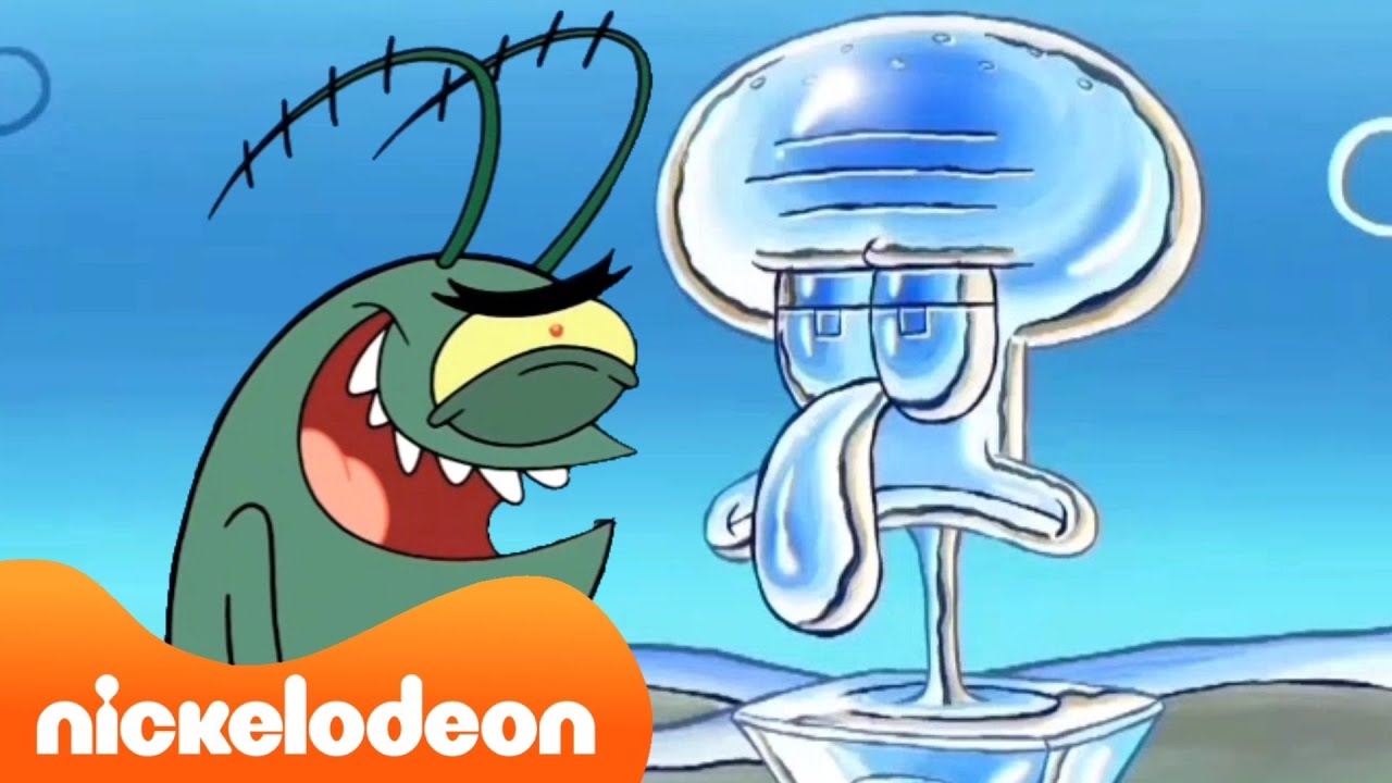Plankton Travel Chrome Future In | Museum of Squidward | Spongebob Squarepants