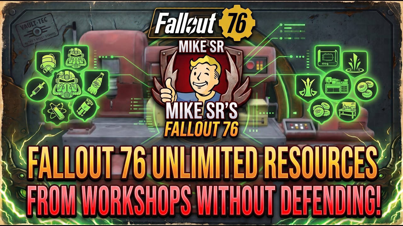Fallout 76 Unlimited resources from workshops without defending