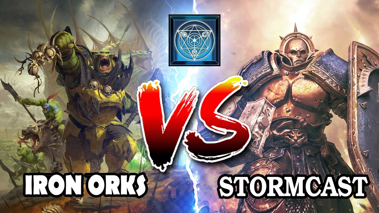 IRON ORKS vs STORMCAST ETERNALS \ battle report WARSURGE ADVANCE (#1)