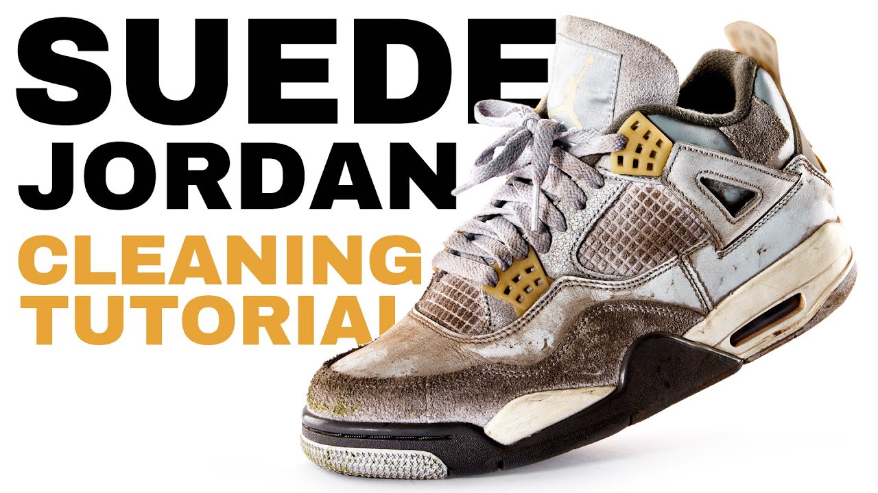 Как чистить Jordan 4 из смешанного материала