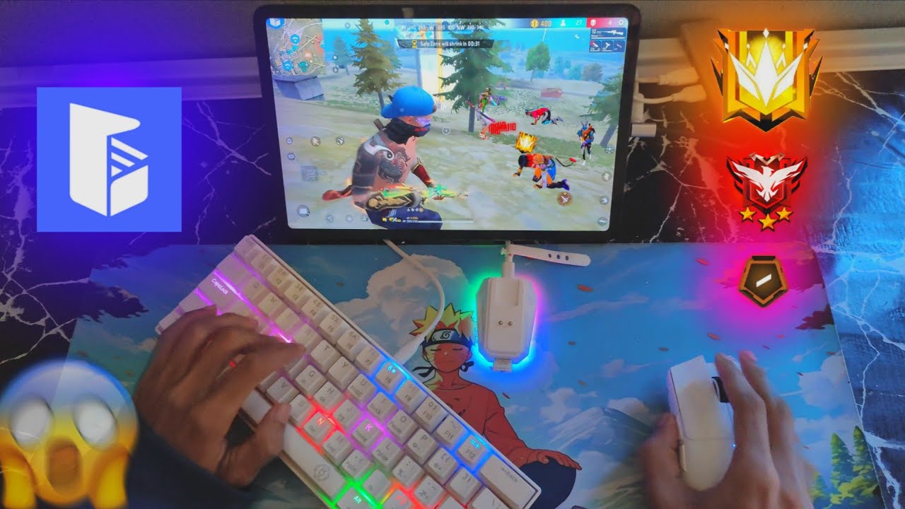 KEYBOARD & MOUSE FREE FIRE MOBILE/TABLET HANDCAM 😱🔥