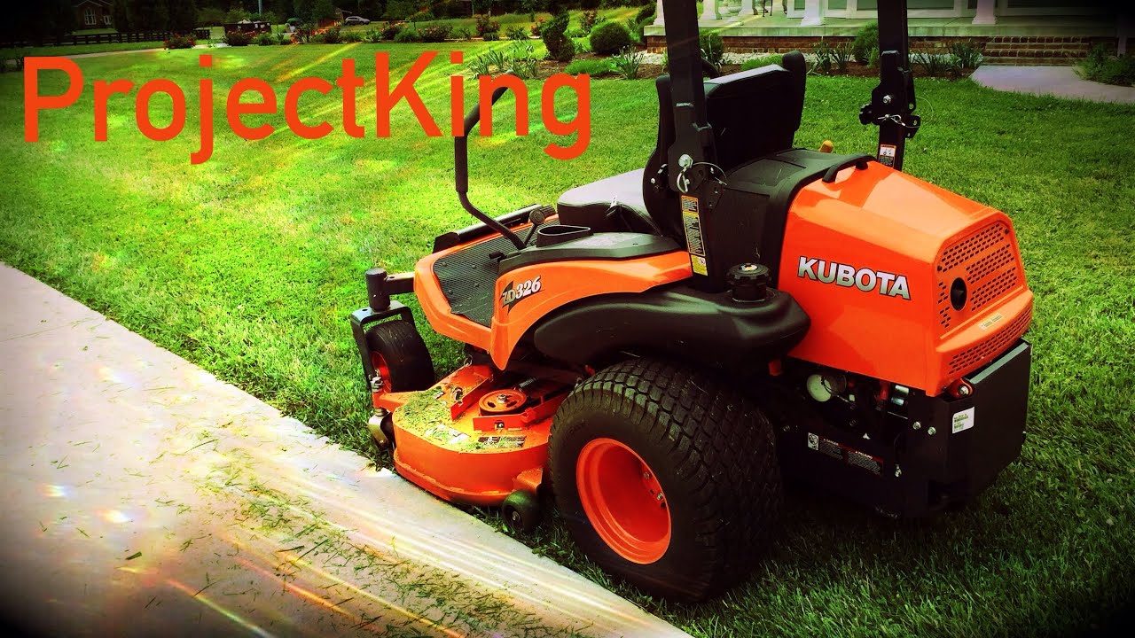 Zero Turn Diesel Power!  Kubota ZD326 Mowing with POV