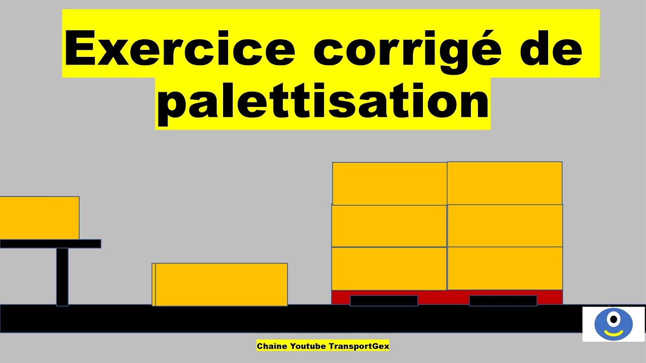 Exercice corrig&eacute; de palettisation #bacpro #logistique #formation #otm #transport #palette